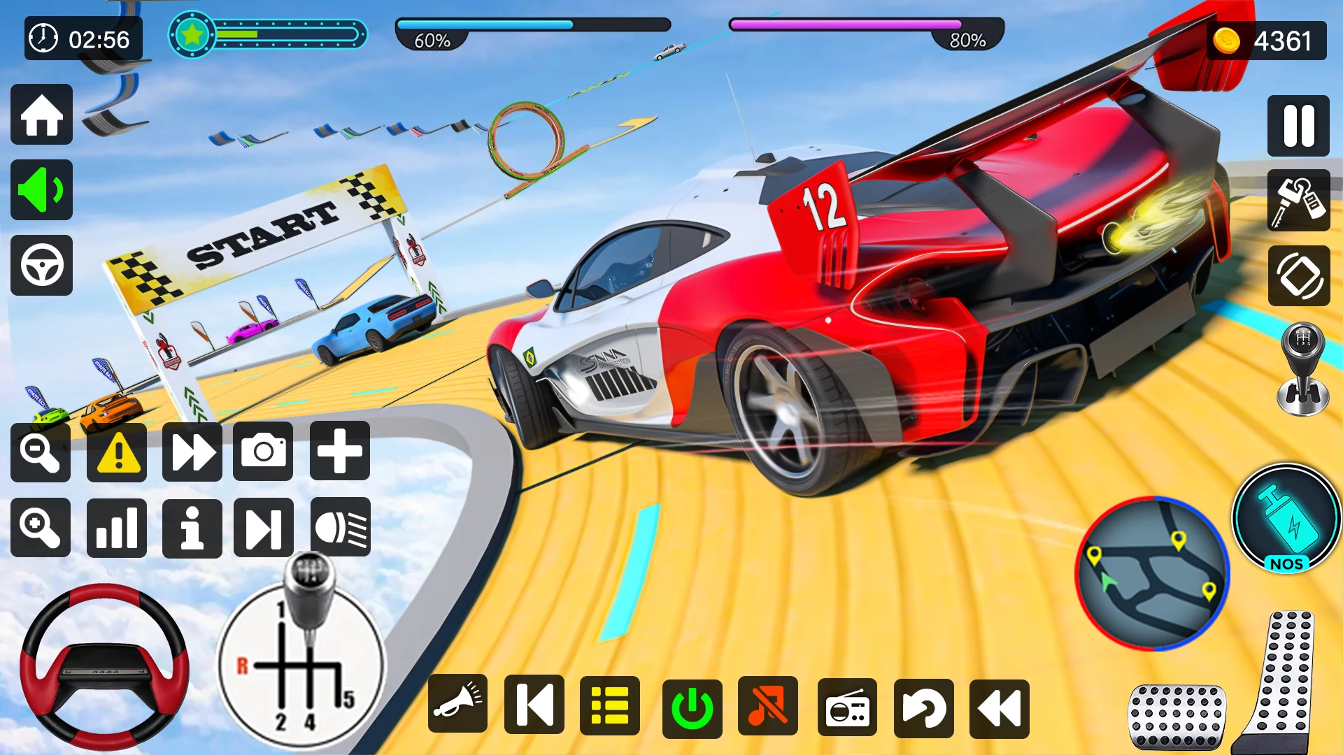 Crazy Car Stunts GT Ramp Games screenshot