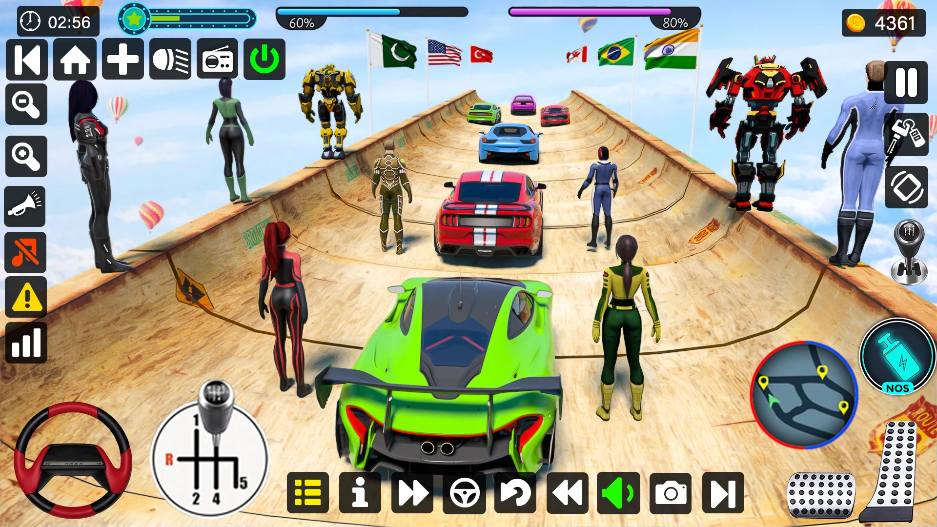 Crazy Car Stunts GT Ramp Games screenshot