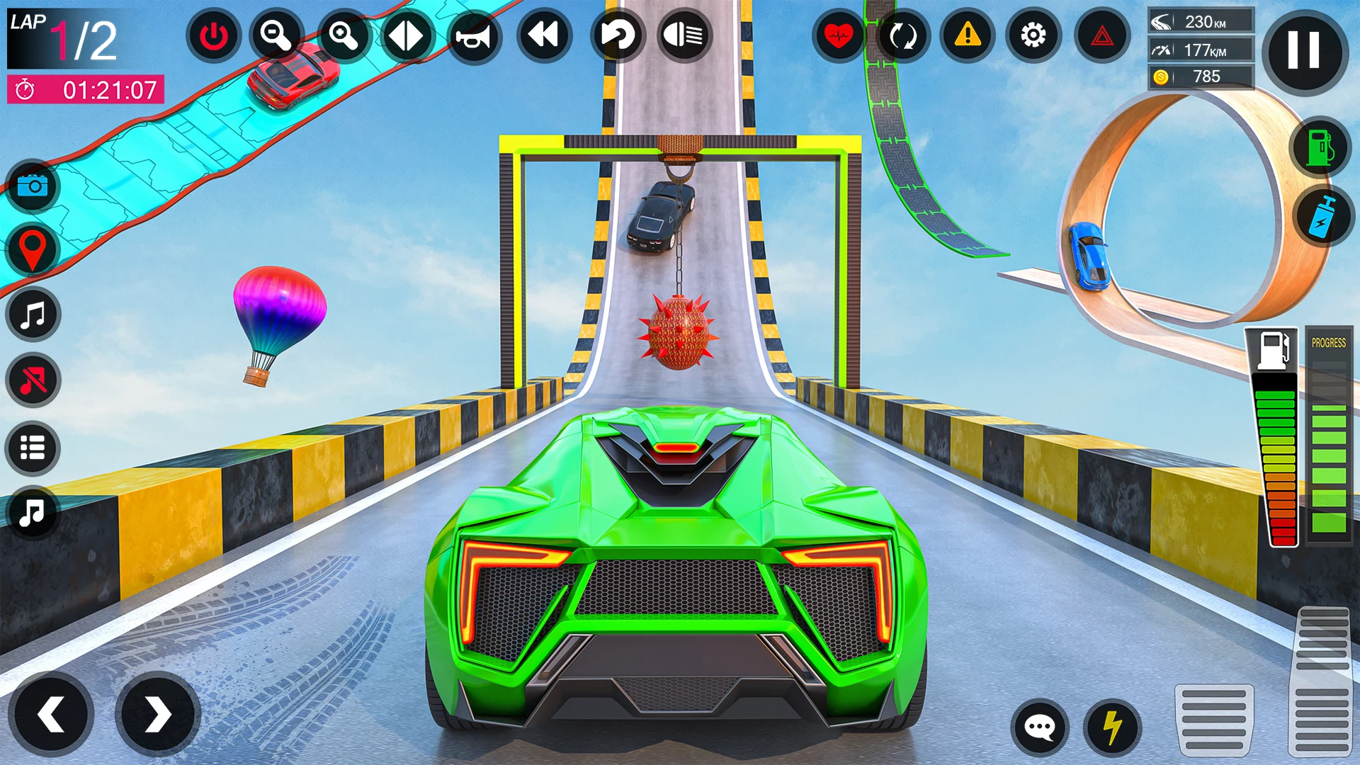 Crazy Car Stunts GT Ramp Games screenshot